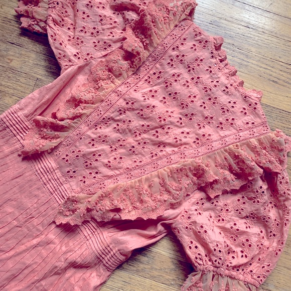 Ulla Johnson ‘Antique Pink’ Lace Maxi Dess - Picture 7 of 12